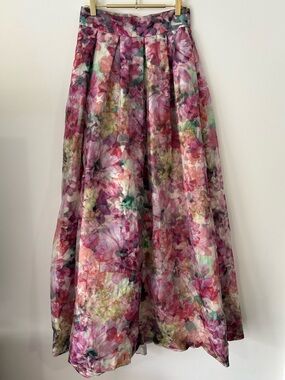 Eliza J Organza Ball Maxi Skirt